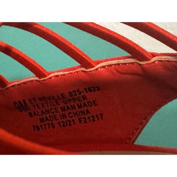 East 5th EF Neville Red Strappy Peep Toe Slingback Heels Size 9M – Gently Used - Picture 4 of 5